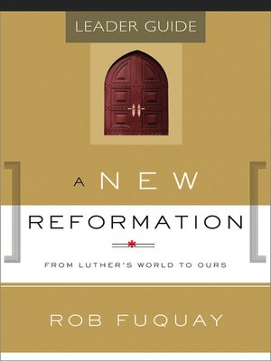 cover image of A New Reformation Leader Guide
